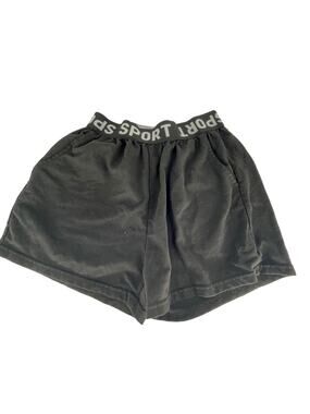 C-Mode Black Sport Athletic Logo Shorts Women's Size Small